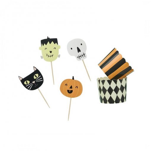 12 Formas para Cupcakes e Picks Halloween detalhe