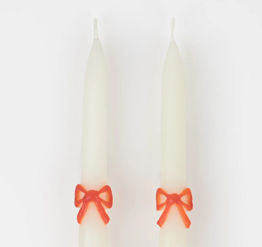 Velas Natal Laços Muticolores