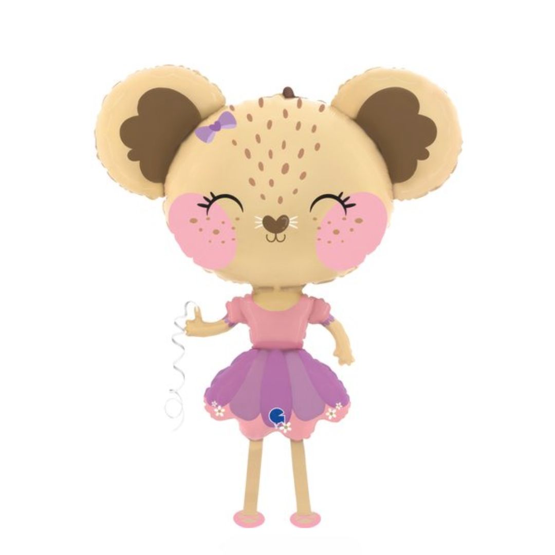 Balão em forma de Ratinha, com 91cm após enchimento.
Apto para enchimento com hélio ou ar.
Enchimento não incluído.