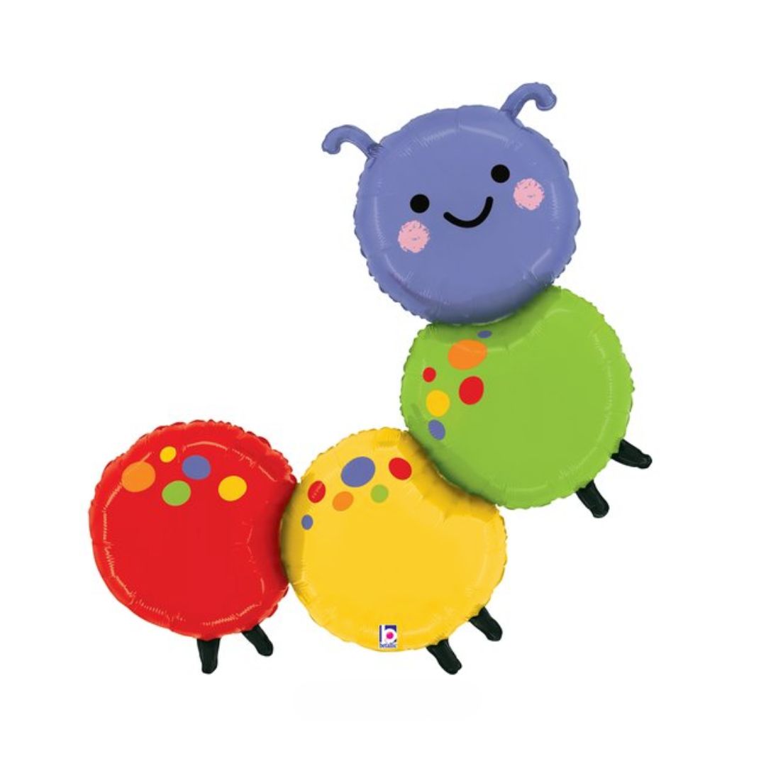 Balão em forma de Lagarta, com 99cm após enchimento.
Apto para enchimento com hélio ou ar.
Enchimento não incluído.