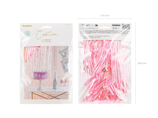 Cortina Rosa Iridescente
