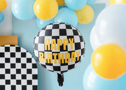 Checkered Flag Balloon