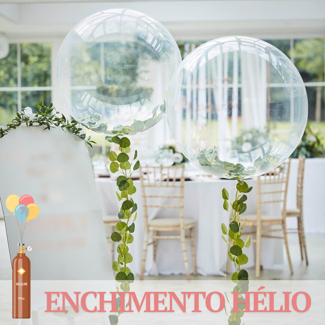 Enchimento a hélio de um balão latex de 90 a 100cm.
Válido apenas para entregas de balões na zona do Porto.