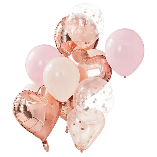 Rose Gold balloon set