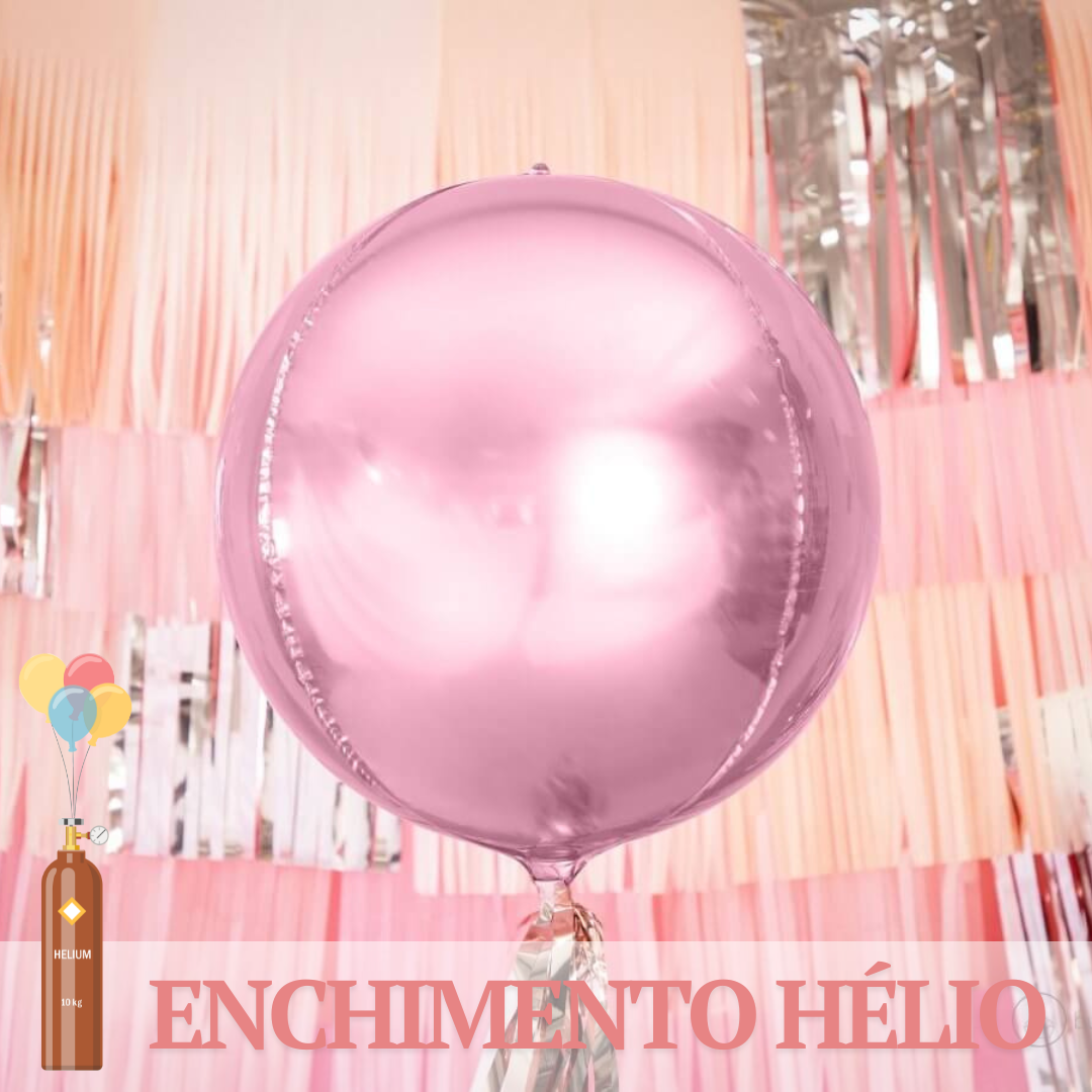 Enchimento a hélio de um balão orbz ou bubble.
Válido apenas para entregas de balões na zona do Porto.