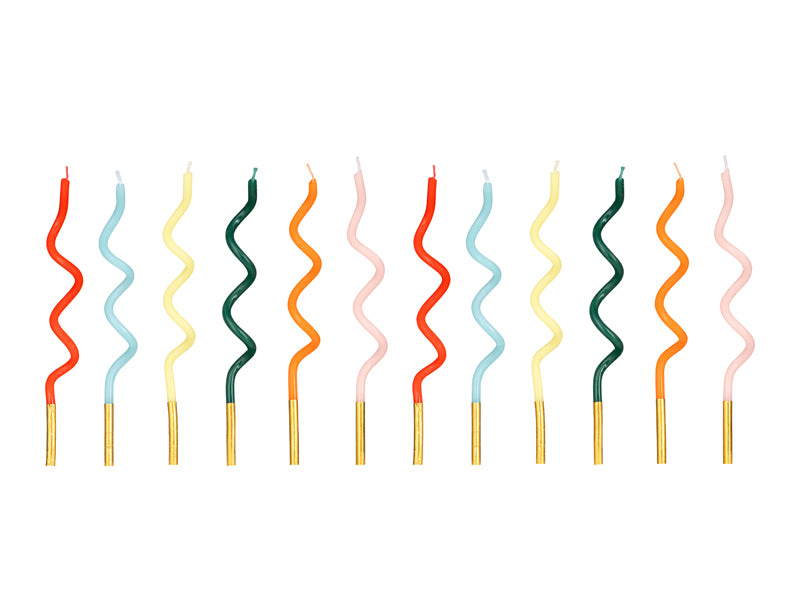 Velas Torcidas Coloridas