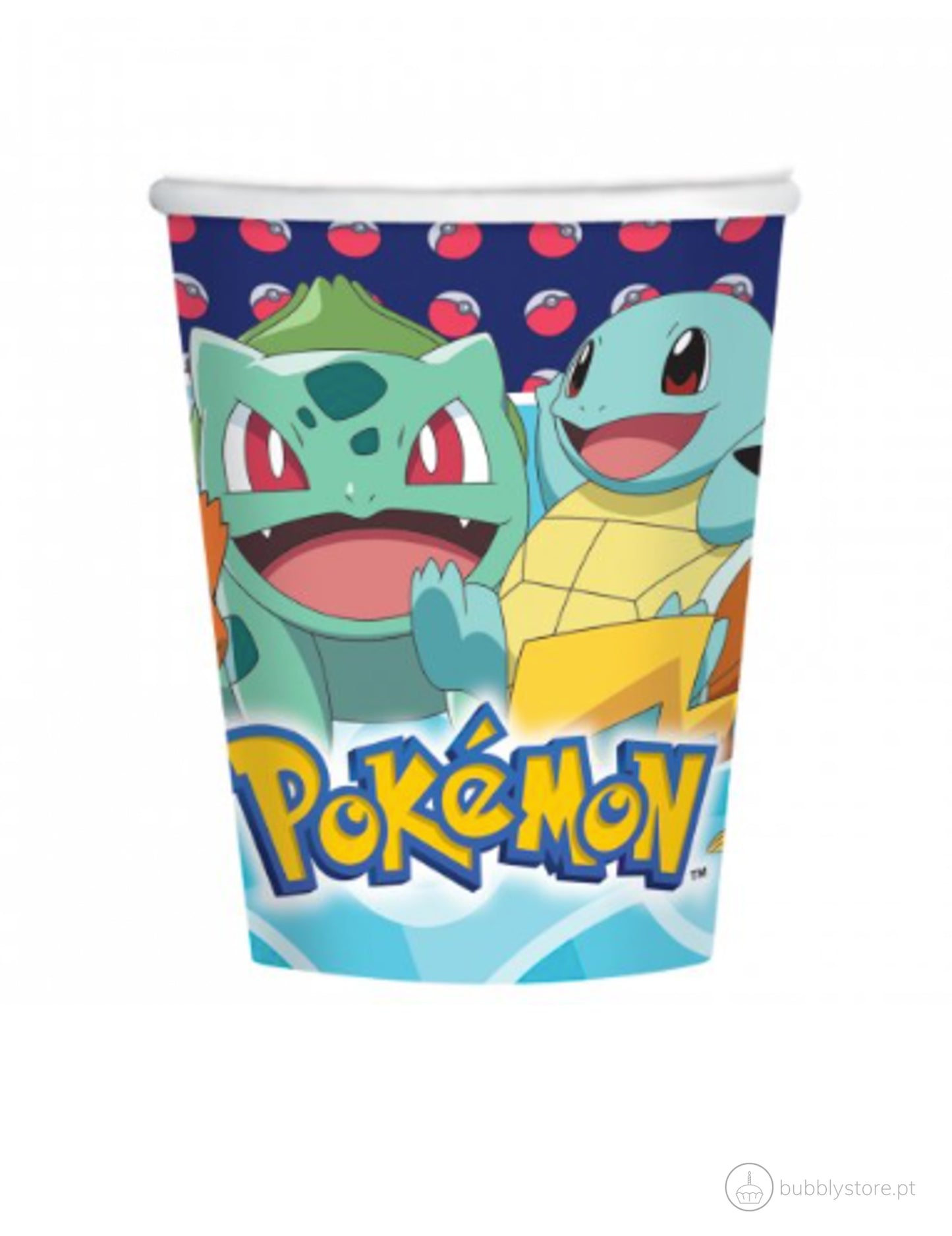 Copos da temática Pokémon, com a capacidade de 267ml.
Cada embalagem contém 8 unidades.