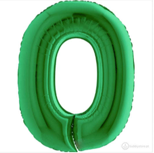 Balões Números Verde