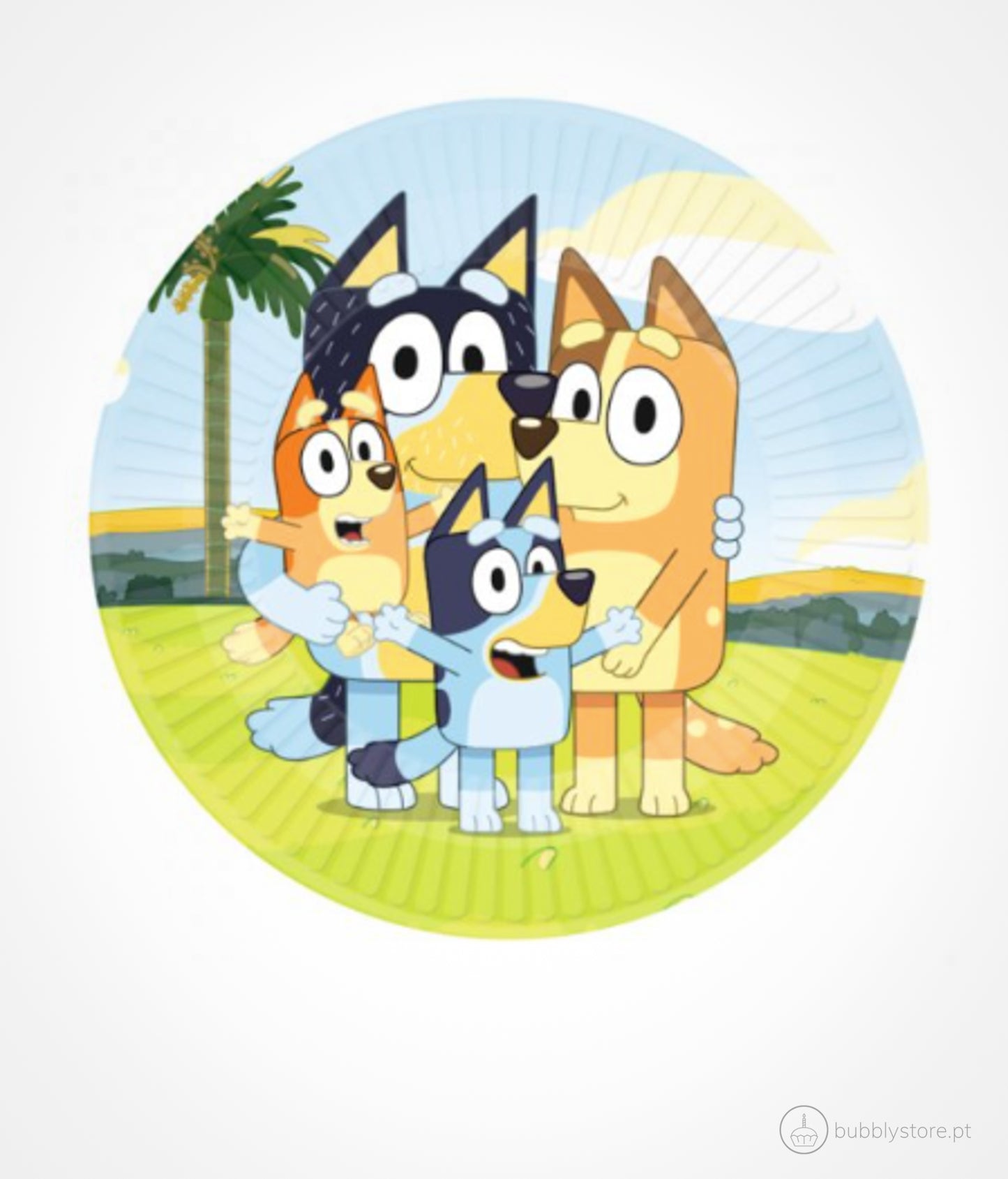 Pratos da temática Patrulha Pata, com 23cm de diâmetro.
Cada embalagem contém 8 pratos.