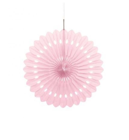 Leque de papel, com 40 centímetros de diâmetro.
Cada embalagem contém 1 unidade.