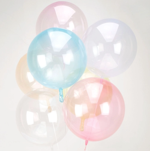 Yellow Transparent Balloon 25cm