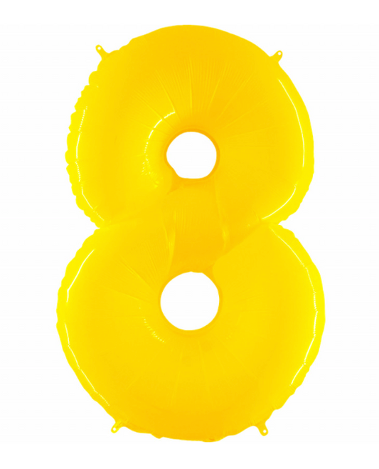 Balão Números Amarelo