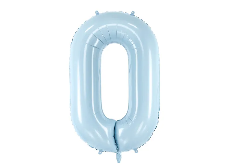 Pastel Blue Number Balloons