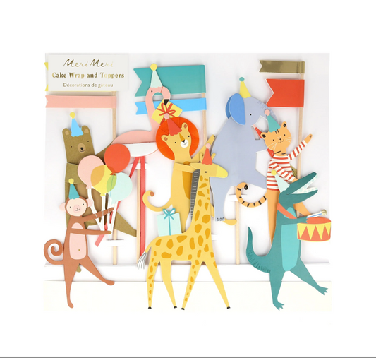 Animal Parade Cake Topper