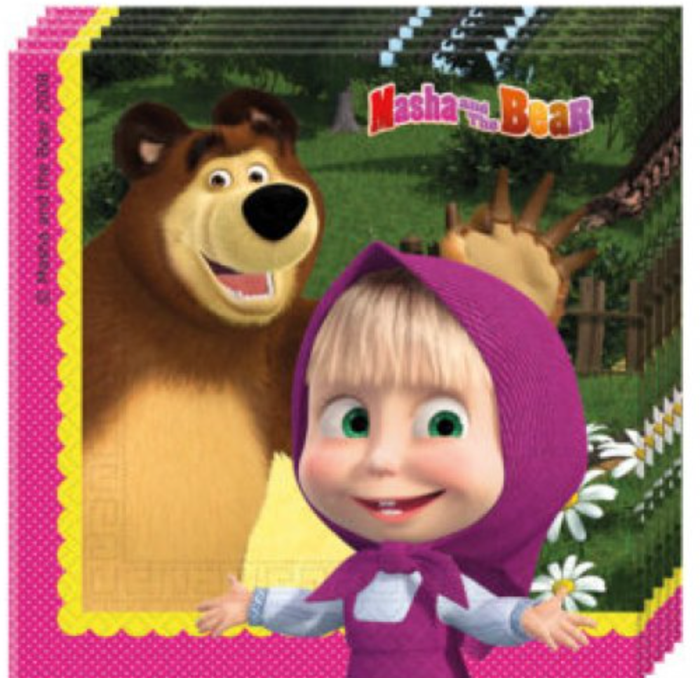 Guardanapos Masha & Urso