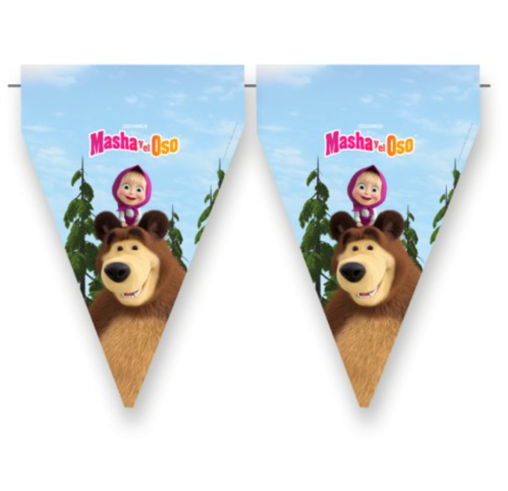 Bandeirola Masha & Urso