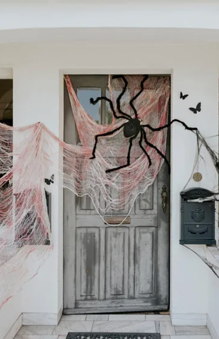 Decoração Teia de Aranha Vermelha