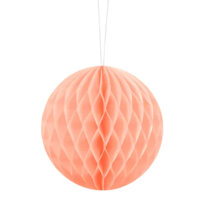 Bola Papel Salmão 10cm