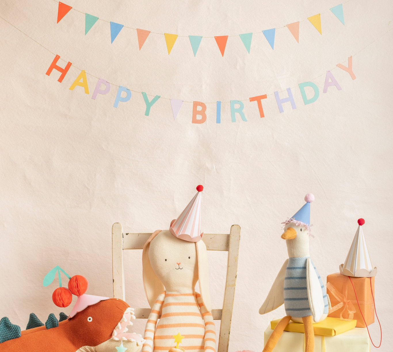 Mini Grinalda Happy Birthday Colorida