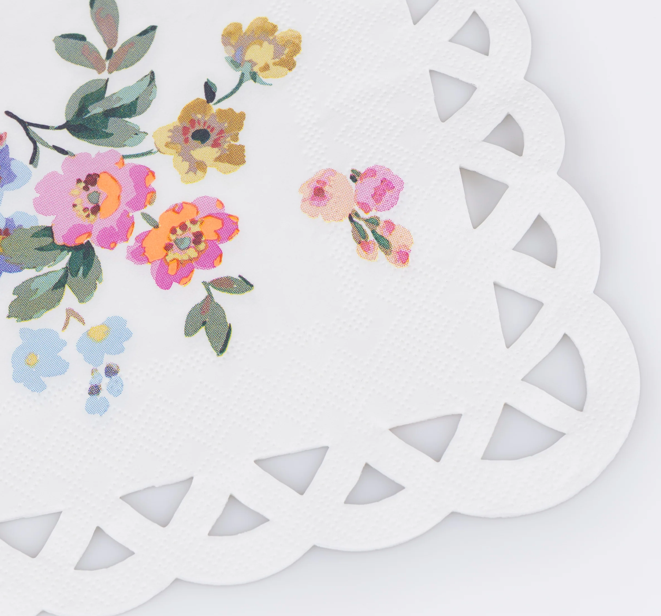 Guardanapos Grandes Flores Renda