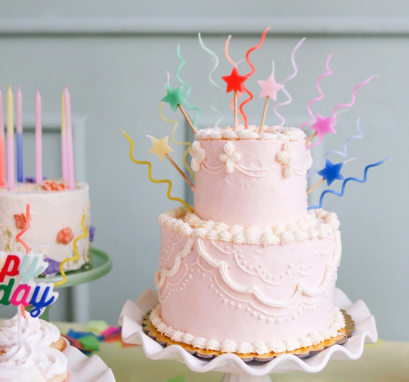 Velas Swirly Coloridas