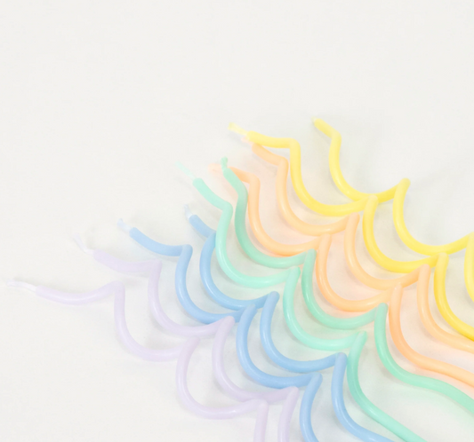 Velas Swirly Coloridas