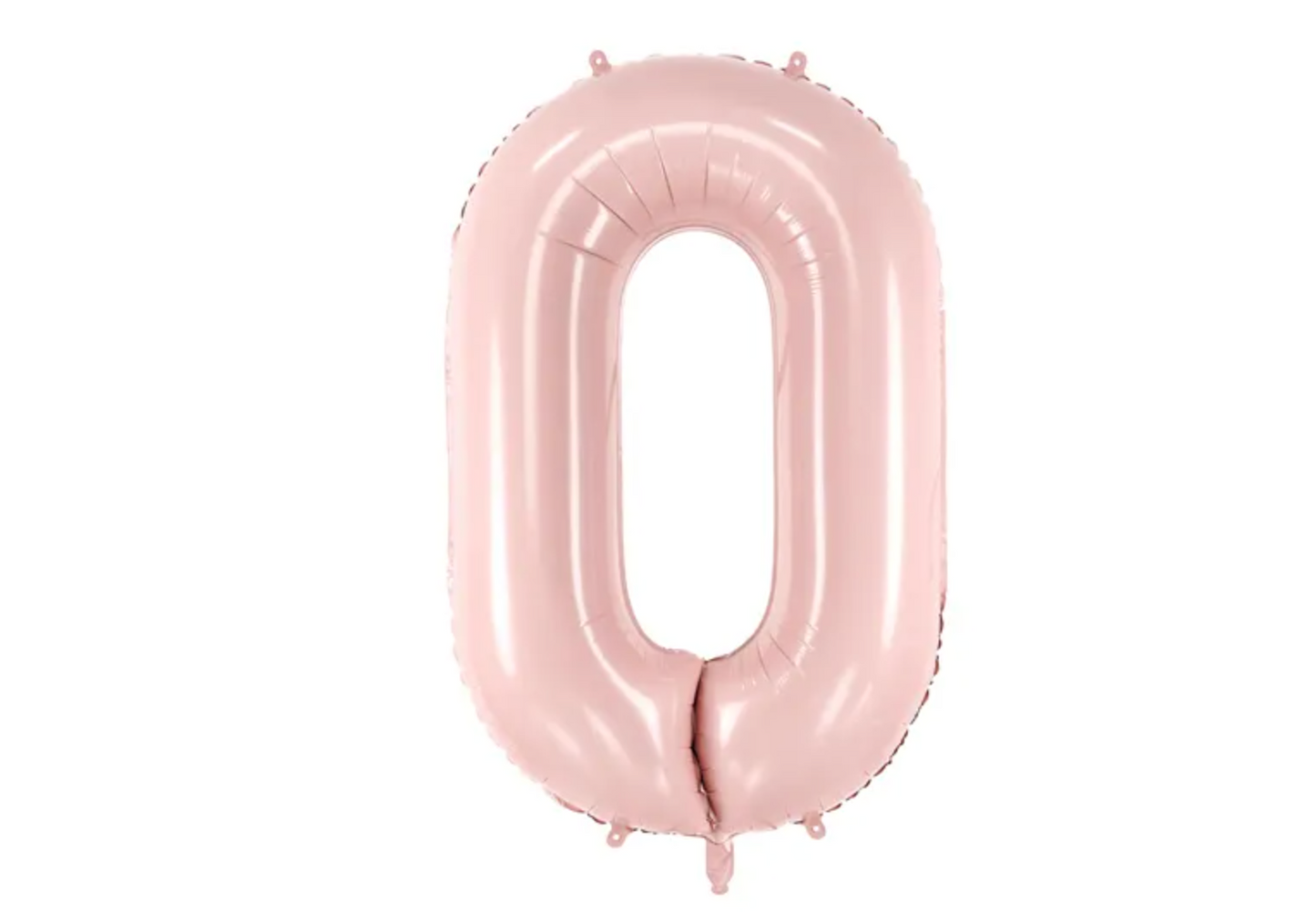 Globos Números Rosa Pastel