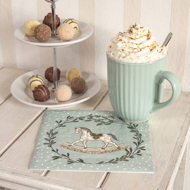 Guardanapos de Natal Cavalinho de Baloiço