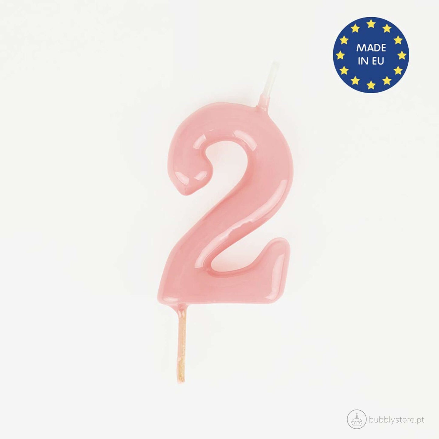 Vela para festa de aniversário rosa, com altura de 4cm.
Cada embalagem contém 1 unidade.