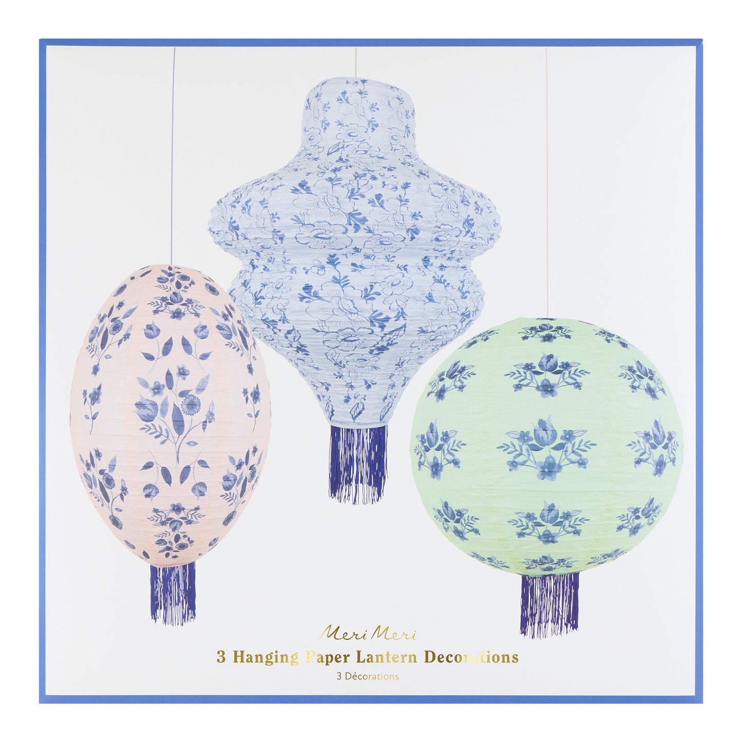 Vintage Botanical Lanterns - party table setting