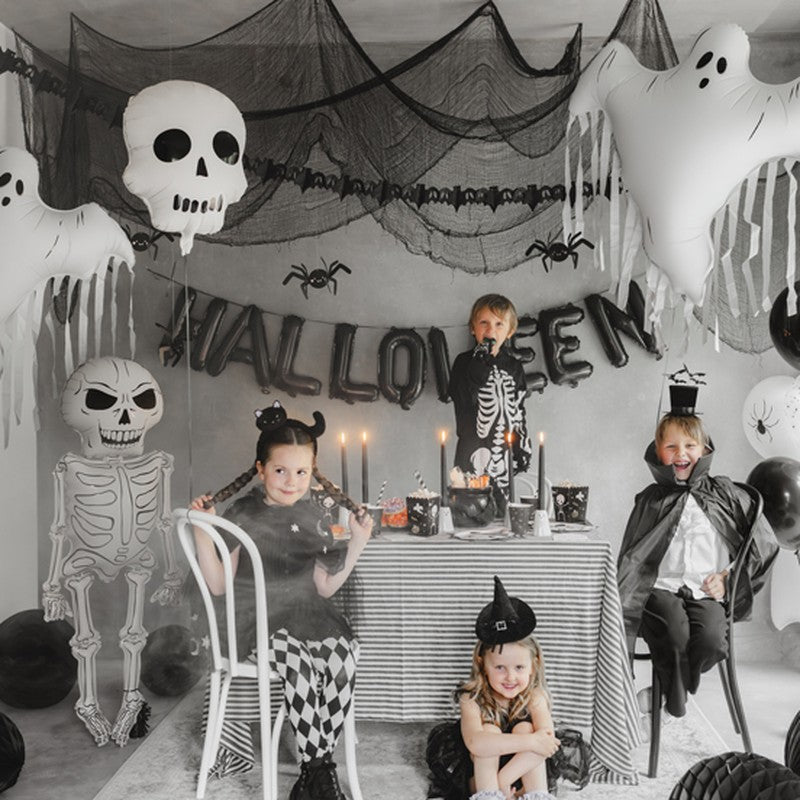 Bandolete Halloween Cartola com Morcegos, decoração de Halloween