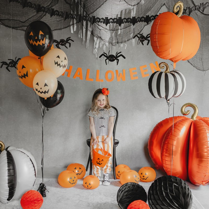 Balões LED Abóbora (Pack 5), decoração de Halloween