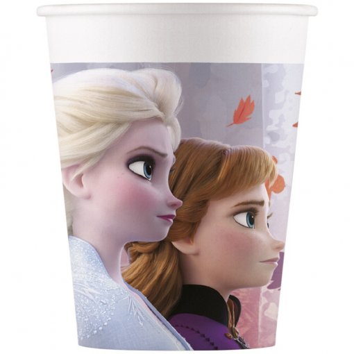 Copos da temática Frozen, com a capacidade de 200ml.
Cada embalagem contém 8 unidades.