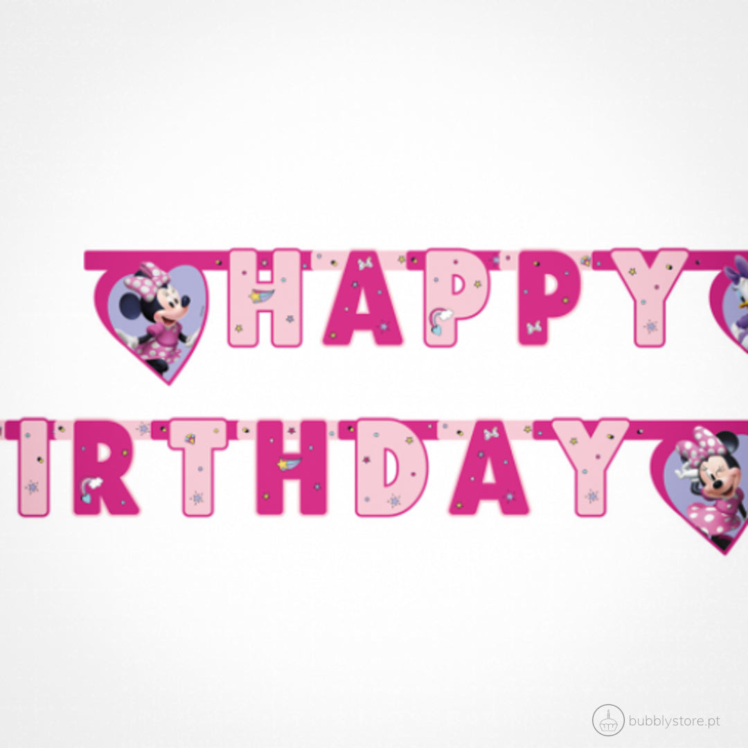 Grinalda da temática Minnie, com a medida de 2m.
Cada embalagem contém 1 unidade.