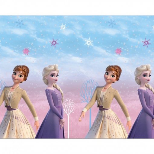 Toalha de plástico da temática Frozen, com a medida de 1,20 x 1,80m.
Cada embalagem contém 1 unidade.