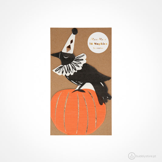 Servilletas de Halloween de Cuervo