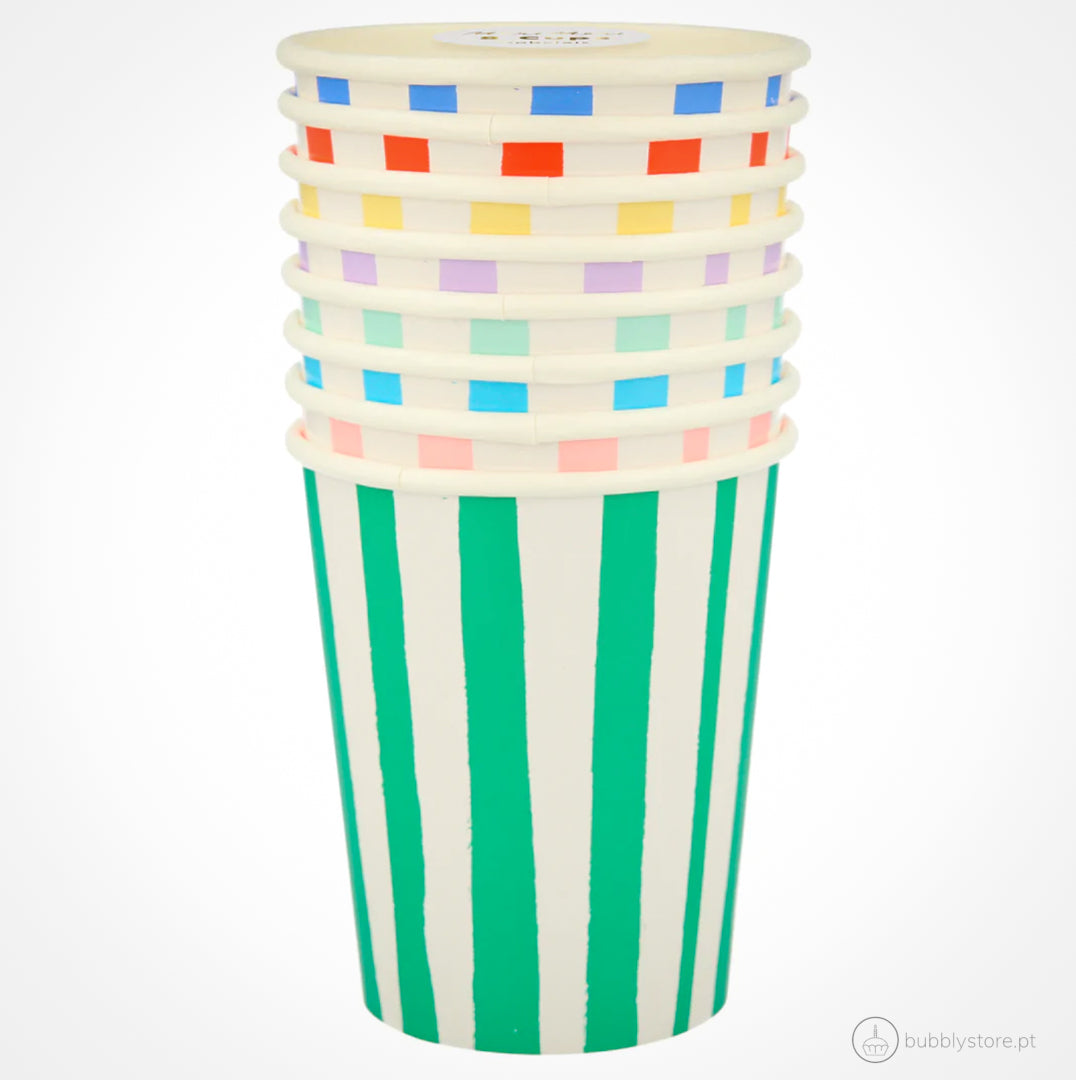 Tazas Rayas Mixtas