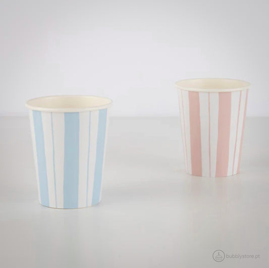 Pastel Stripes Cups