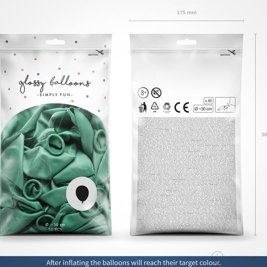 Balões Verde Brilhante (30cm)
