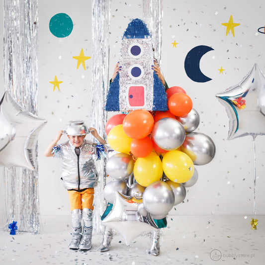 Shiny Silver Balloons (30cm)