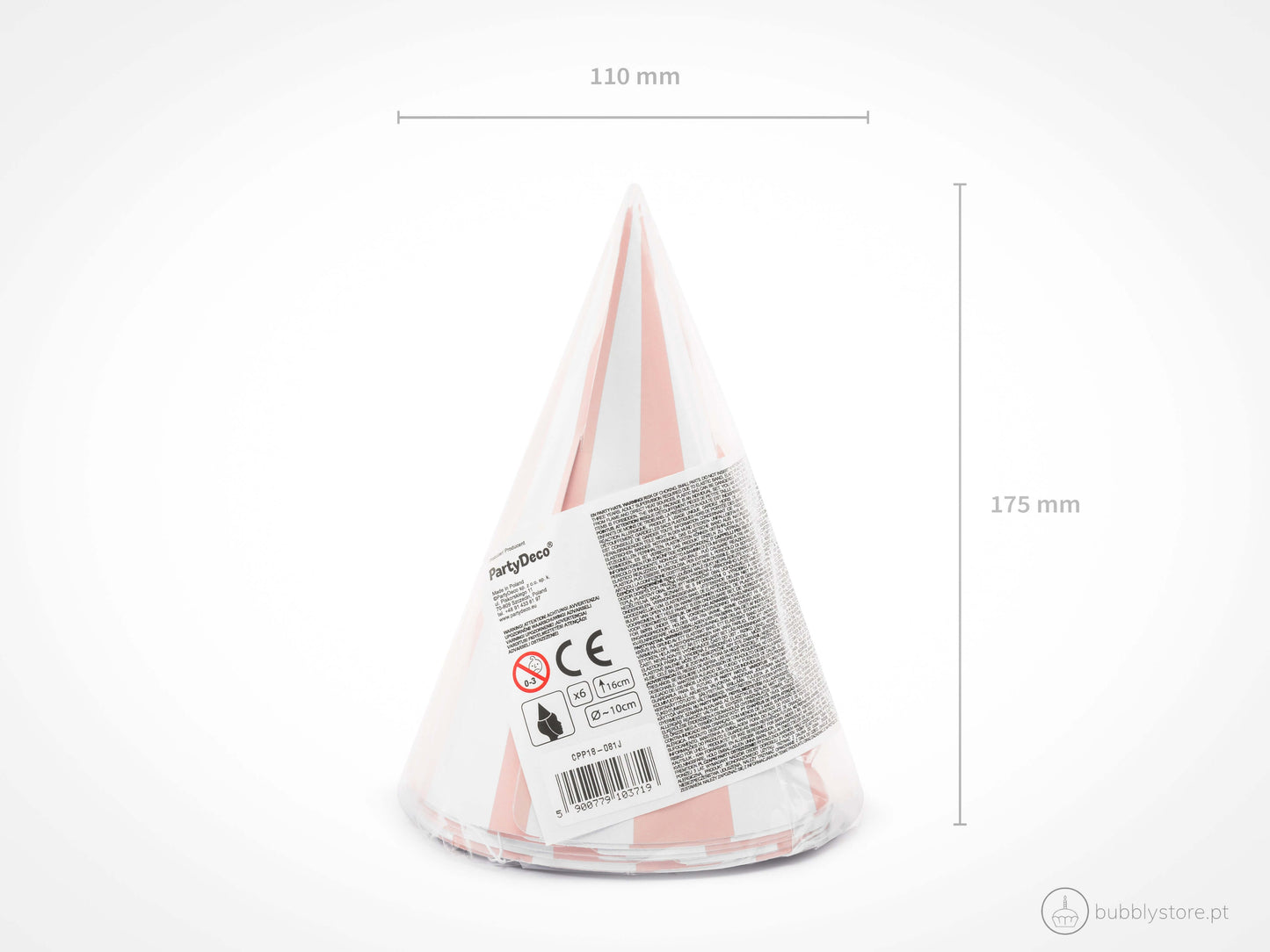 Chapéus Riscas Rosa e Branco