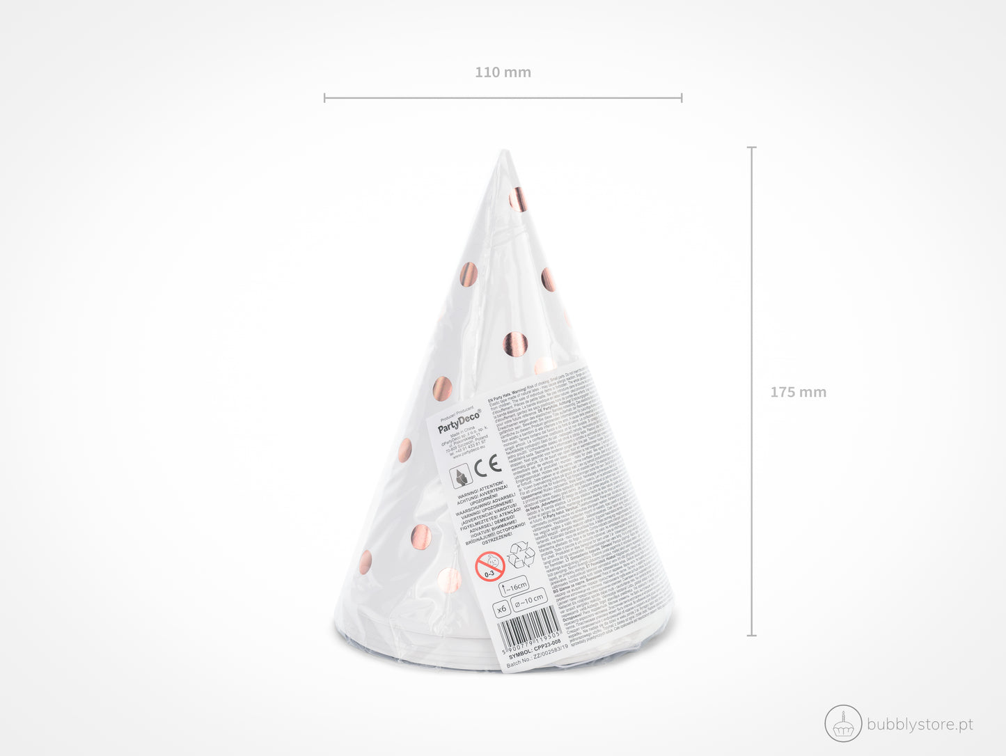 Chapéus Bolinhas Rose Gold