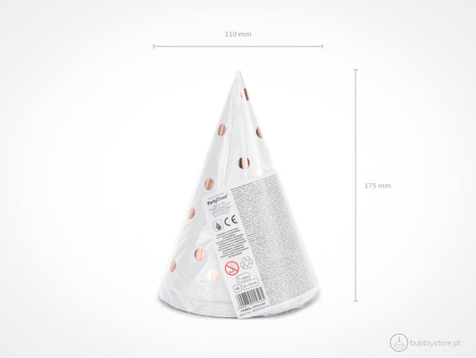 Chapéus Bolinhas Rose Gold