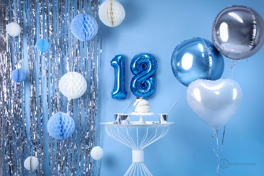 Cortina Fitas Prateada