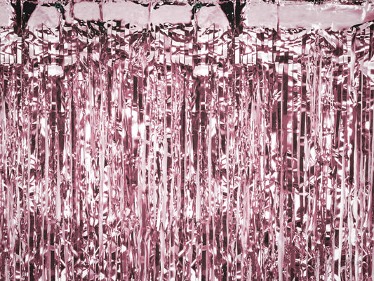 Rose Gold Ribbon Curtain