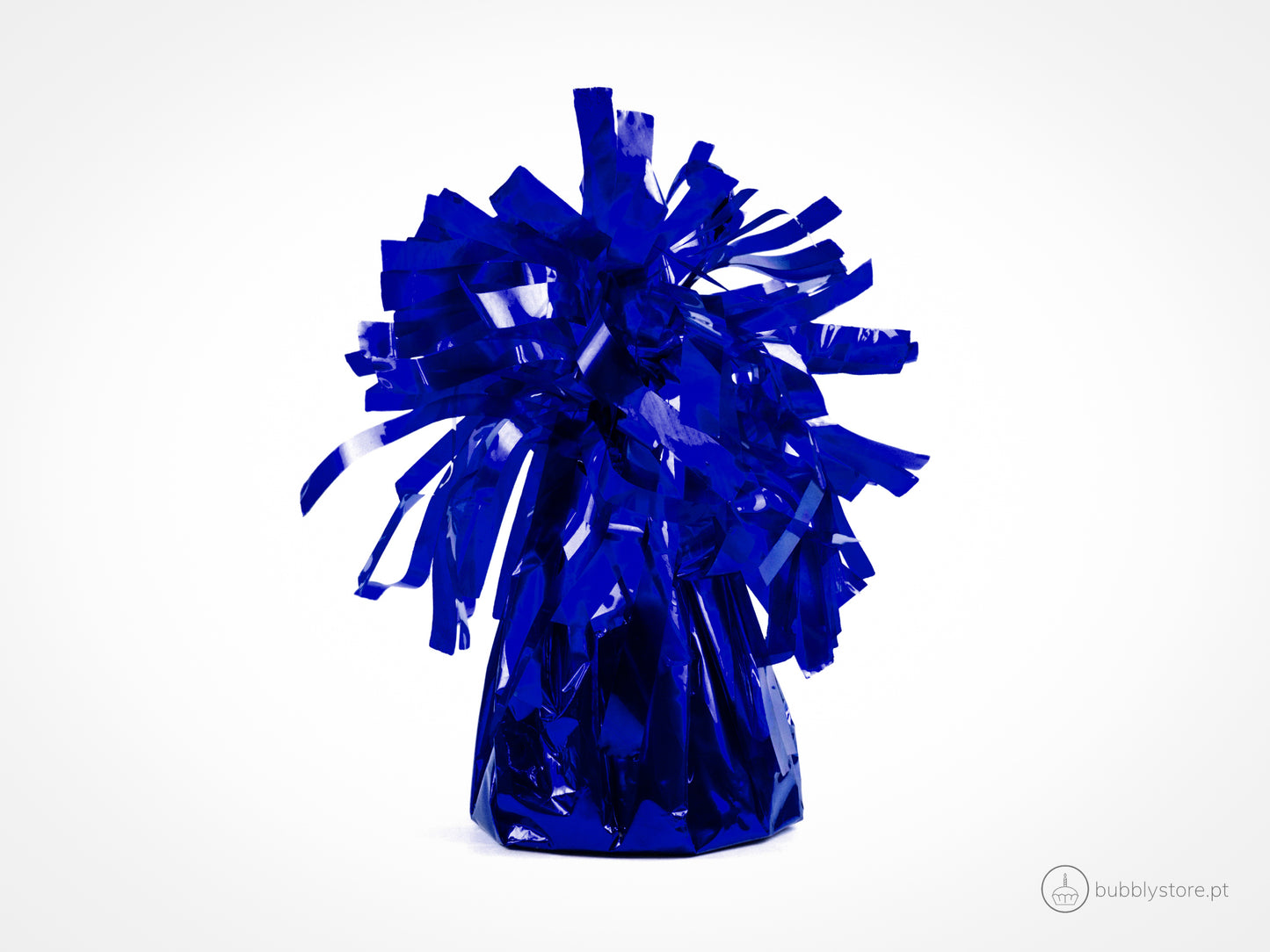 Peso azul para balões para decoração festa aniversário, com aproximadamente 130g.