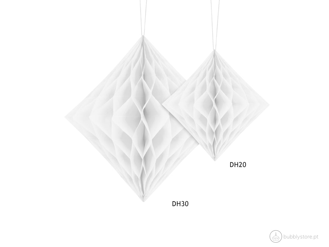 Losango Papel Branco (20cm)