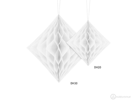 Losango Papel Branco (20cm)