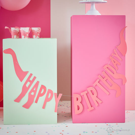 Pink Dinosaur Wreath