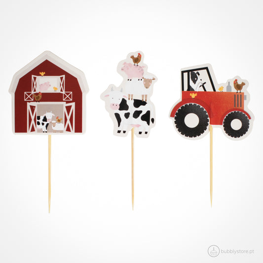 Farm Animal Cupcake Toppers